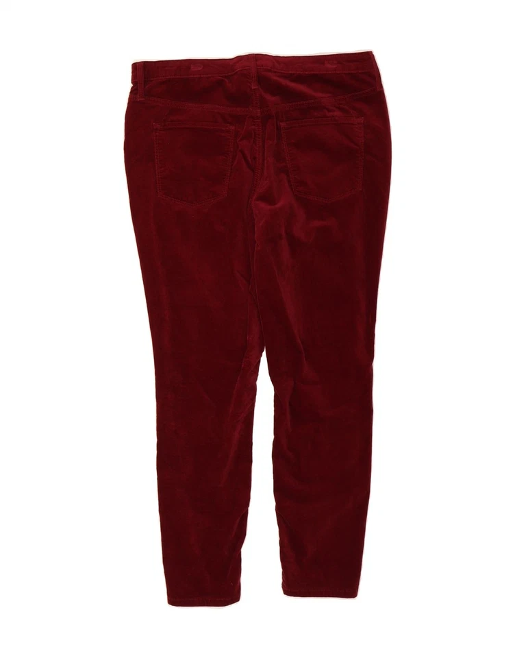 Pantalones informales ajustados cintura alta MOSSIMO para mujer US 16 XL W33 L29 borgoña OK04 Foto 2 de 3