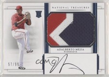 2017 Panini National Treasures 57/99 Adalberto Mejia #172 Auto 0a3