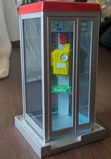 Vintage Public Telephone Box Piggy Bank, Coin Slot, Used Good Condition SSK