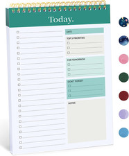 to Do List Notepad, Undated Daily Planner for Work and Goal Setting