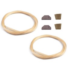 TUOREN 2 Hanks Violin Bow Hair Replacement Kit Include 2Pcs Cork Plugs...