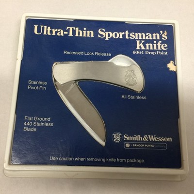 Smith & Wesson Ultra-Thin Sportsman's Knife 6064 Drop Point