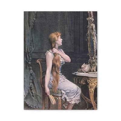 Golden Hair 1894 Frederick Hendrik Kaemmerer Fine Art Canvas Elegant Woman