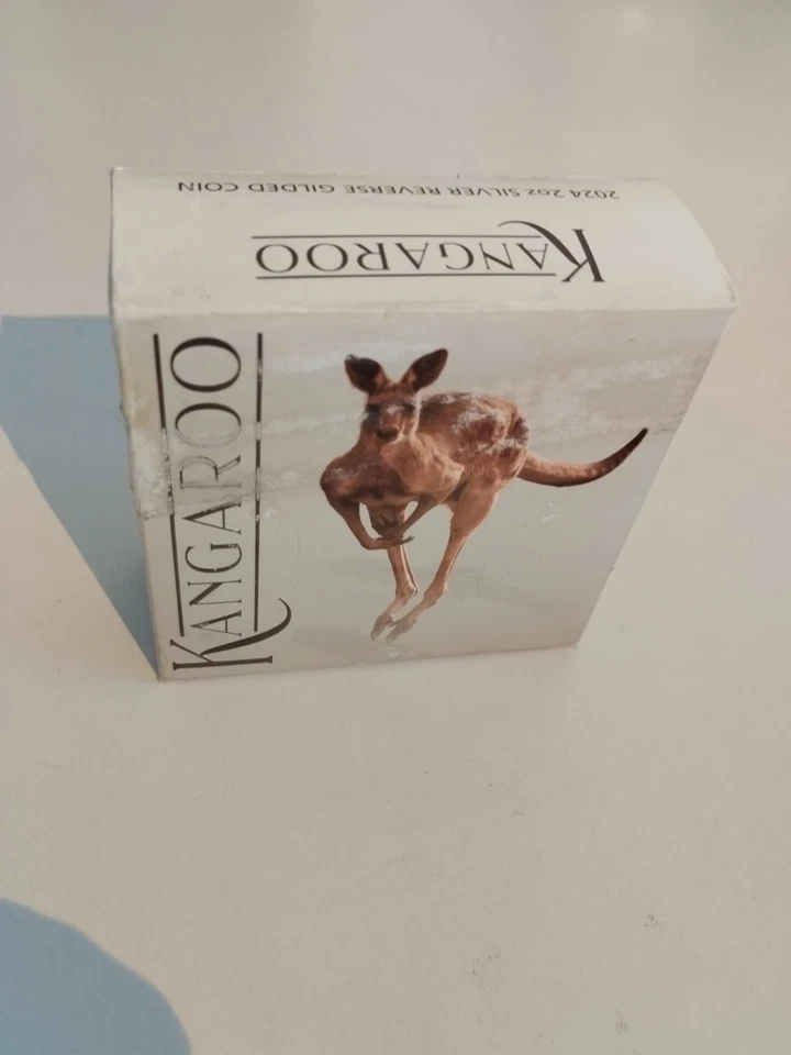 2oz 999er Silber Kangaroo 2024 Gold plated Münze Charles III - Bild 4 von 4