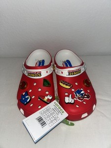 NWT Crocs Sonic The Hedgehog Classic Clog With Jibbitz Charms Size M 11 Sonic the Hedgehog™ x Crocs Classic Clog - Little Kid / Big  main image 4