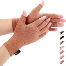 Comfortable Fingerless Compression Gloves for Arthritis - All-Day Support