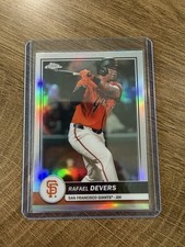 2026 Topps Series 1 Rafael Devers Flagship Exclusive Chrome Refractor #42 Giants