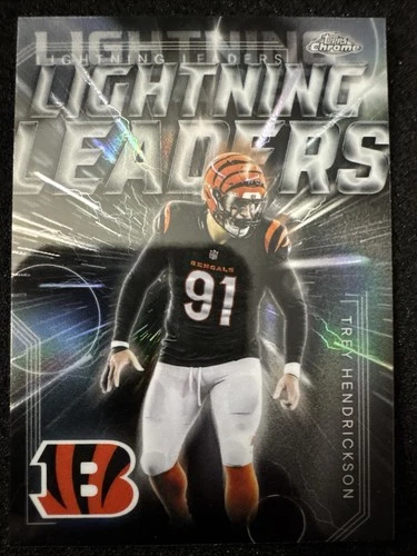 2025 Topps Chrome Trey Hendrickson Bengals Lightning Leaders Case Hit SSP
