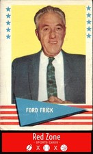 1961 Fleer Baseball Greats (F418-3) - #29 Ford Frick VG.