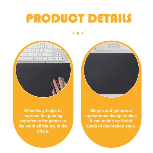 Home Gaming Desk Mouse Pad Black Gaming Mouse Pad Large Mouse Pad - 第 12/12 張圖片