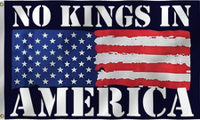 No Kings In America Flags 3X5FT,Large Flag, Men Women Banner, Vibrant Colors, Do