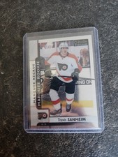 2017-18 O-Pee-Chee Platinum Marquee Rookie Travis Sanheim Card# 173. rookie card picture