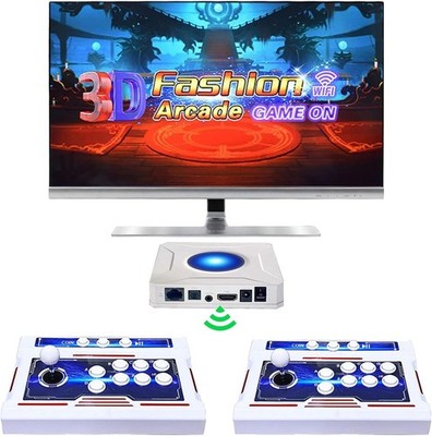 Pandora Box 3D Arcade Game Console with Wireless Joysticks WiFi Compatible
