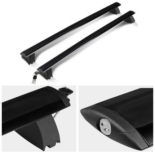 Aluminum OE Style Roof Rack Rail Cross Bar w/Lock for 11-18 Jeep Grand Cherokee - Picture 2 of 6