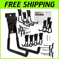 Efficient Storage: Single & Double Slatwall Hooks - 20 Pack