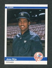 Jose Rijo Rookie 1984 Fleer Update Baseball Card #U-99 Near-Mt-Mint Condition RC. rookie card picture