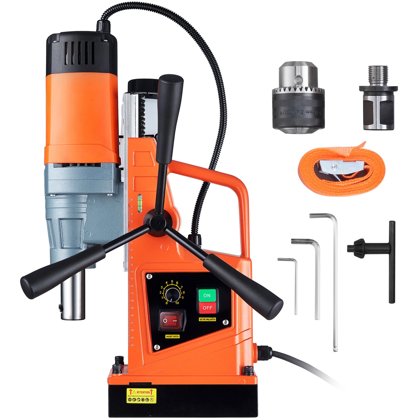 MD50 Magnetic Drill 1550W 2922lbf/13000N Portable Mag Drill Press 500RPM