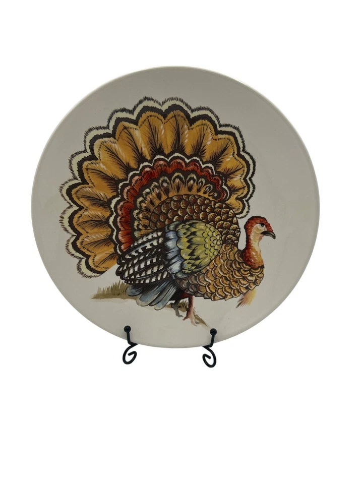 Conjunto de 8 pratos fofos para almoço de peru Pottery Barn Thanksgiving 2009 - Imagem 2 de 4