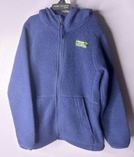 LL Bean Jacket Outdoors Coat Fleece Mountain Hiking Youth Large 6X/7 Blue