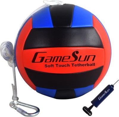 Tetherball and Rope,Full-Size Soft Touch, Portable Tetherballs with Soft Rope