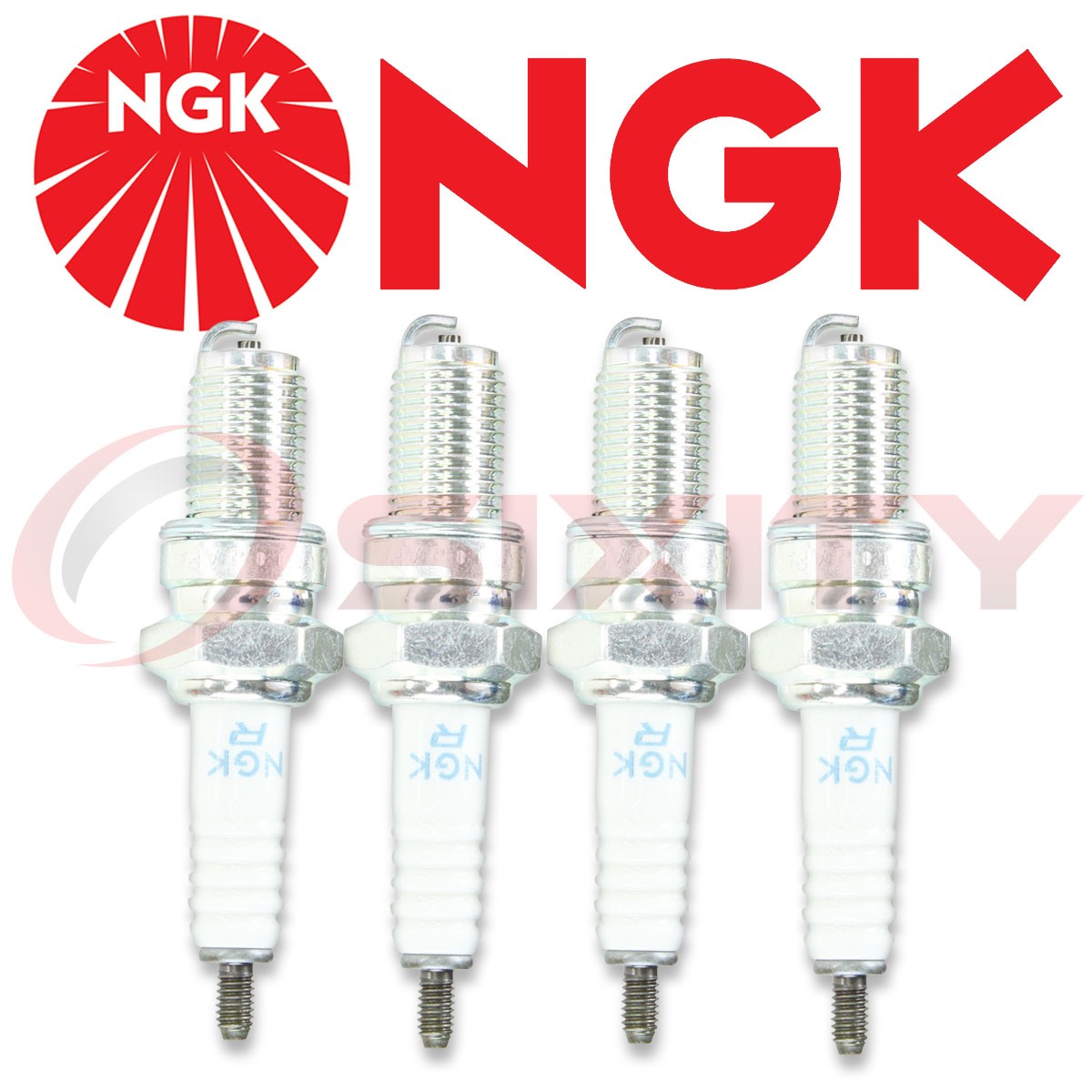 NGK DR8EA Spark Plugs 4 Pieces Standard Stock # 7162 NEW