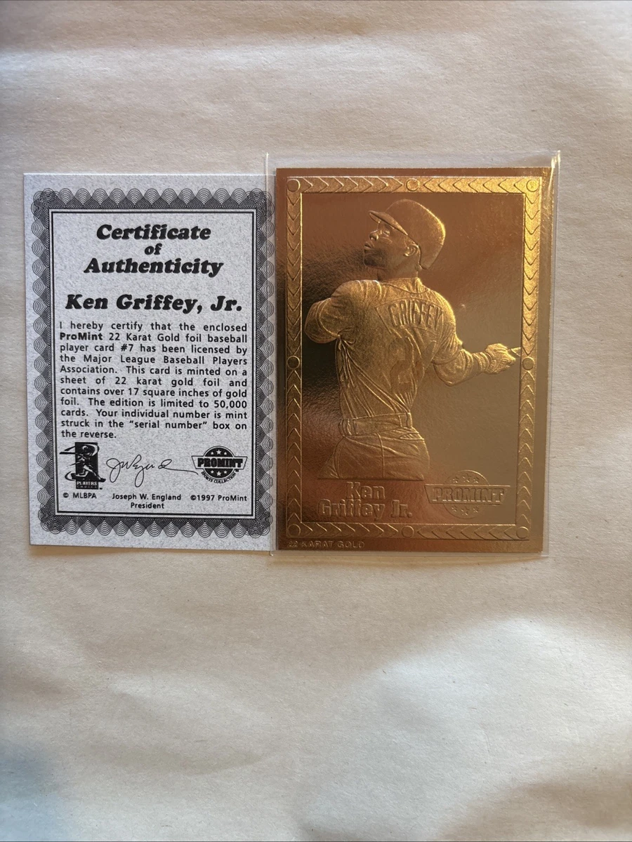 1992-98 ProMint 22K Gold - Ken Griffey Jr #7 for sale | eBay