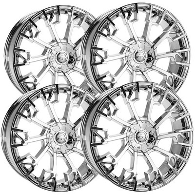 (Set of 4) VCT Hangman 20x8.5 5x112/5x4.5'' +40mm Chrome Wheels Rims 20'' Inch