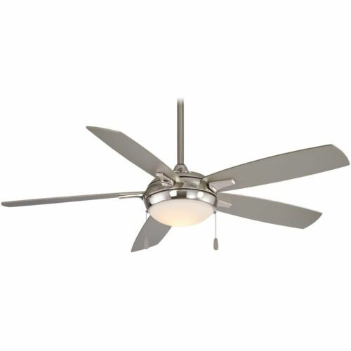 Minka Aire F534L-BN Lun-Aire LED 54" Indoor Brush Nickel Pull Chain Ceiling Fan - Picture 1 of 4