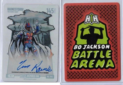Bo Jackson Battle Arena Rainestorm Tim Raines Inspired Ink Steel Auto #TRA-7