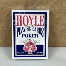 Hoyle Poker Playing Cards Plastic Coated Made In USA New Sealed