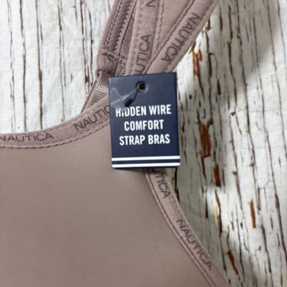 Sujetador Nautica Talla 40DD Desnudo Con Aros Cobertura Completa Correas Ajustables Forradas NUEVO Foto 3 de 4