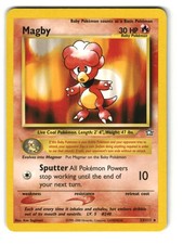 Magby 23/111 Unlimited Rare Neo Genesis Pokemon MP on eBay