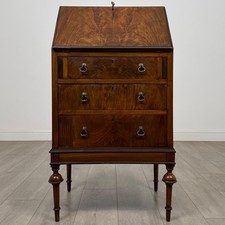 Antique 20th Century Figured Walnut Bureau ( AF-5482 )