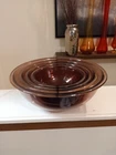 Set Of 4 Vtg Pyrex Cranberry Nesting Mixing Bowls #322 323 325 326