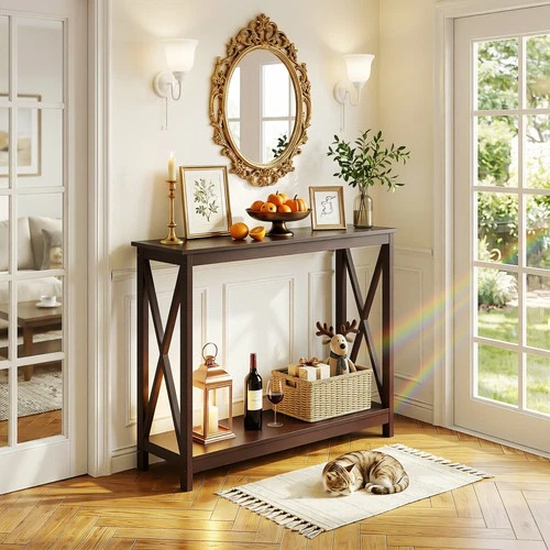Console Entryway Sofa Table Rectangular Display Table for Living Room Hallway