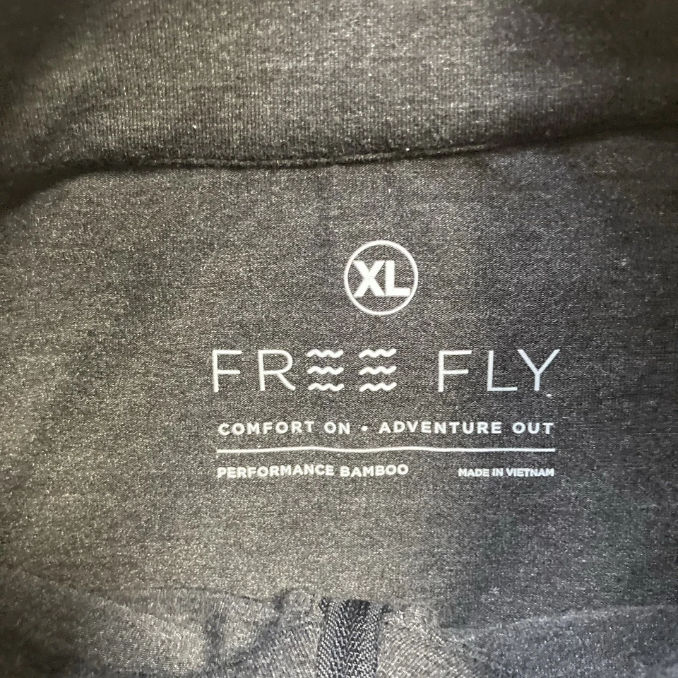 Pullover Free Fly 1/4 Cremallera Mujer XL Gris Carbón Elastizado Bambú Rendimiento Foto 4 de 4