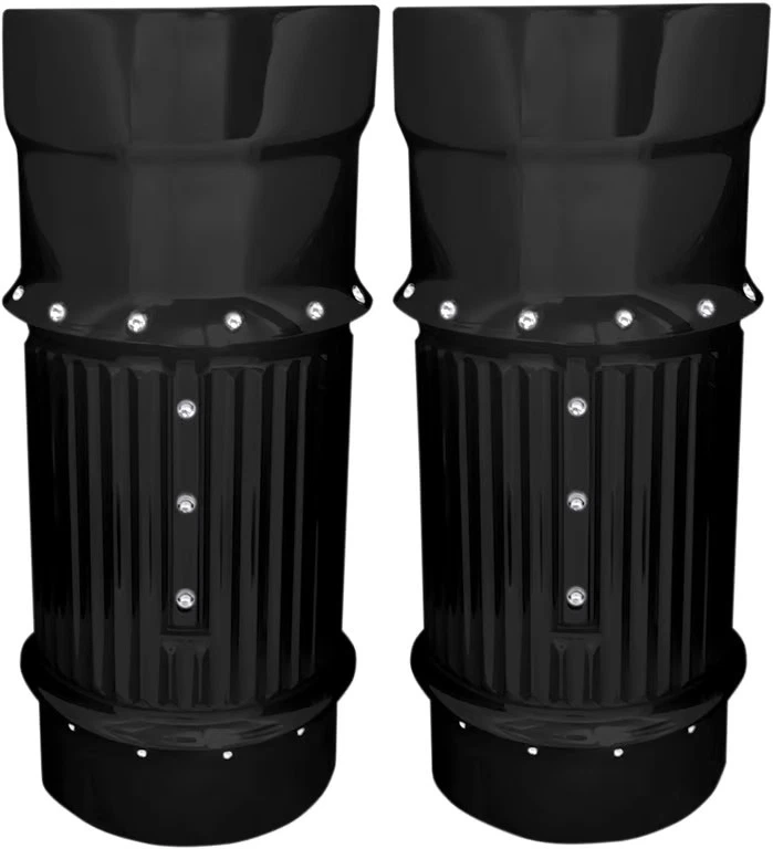 Fuelle de horquilla con hoyuelos Covingtons - negro motocicleta bicicleta de calle C1114-B 0411-0104 Foto 2 de 4