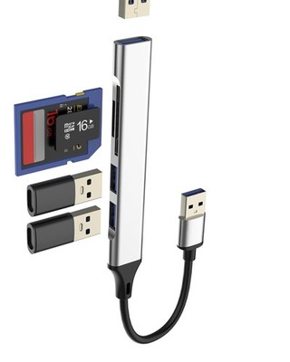 USB HUB SD Micro Card Reader OTG 3.0 Adapter (5in1)Thunderbolt Laptop... 