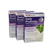 3 X Probiotics Daily Probiotic 24 Billion CFU 4 Strains 30 Caps - 06.2027