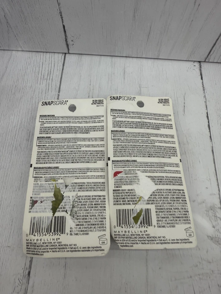 2 Maybelline SnapScara 310 Ultra Violet Purple Easy On Off Mascara NEW - Image 3 of 3