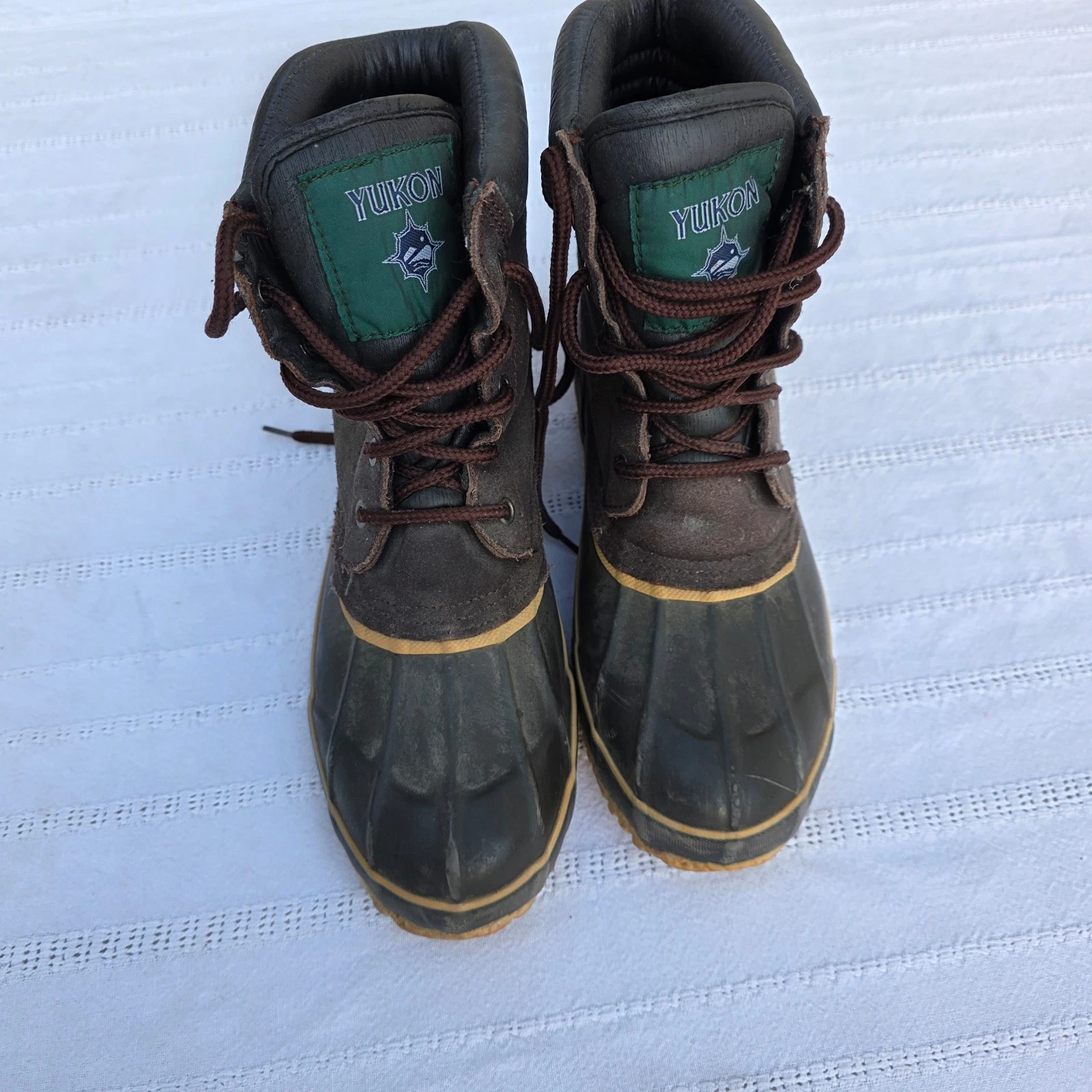 Yukon Duck Boots Men's Size 8 Brown Waterproof Insulated Lace Up
