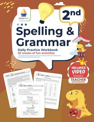 2nd Grade Spelling and Grammar Daily Practice Workbook: 20 Weeks of Fun Acti...
