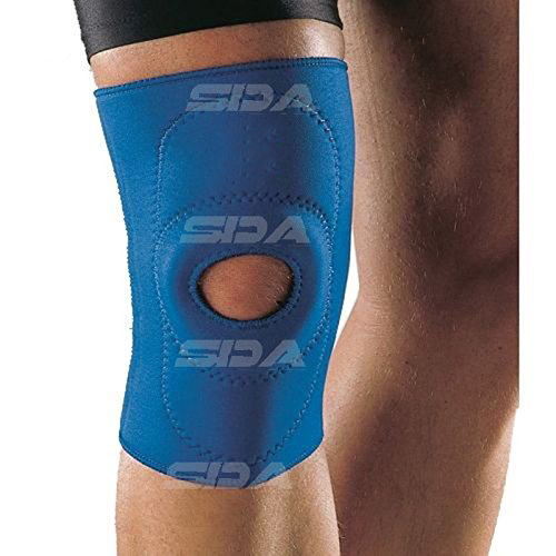 Neopren verstellbar offenes Knie Patella Sehne Unterstützung Zahnspange Ärmel Beine UK SC - Bild 6 von 7