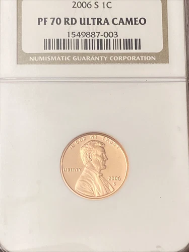 2006-S Lincoln Memorial Cent Penny NGC PF 70 RD Ultra Cameo 1C- LOW POPULATION