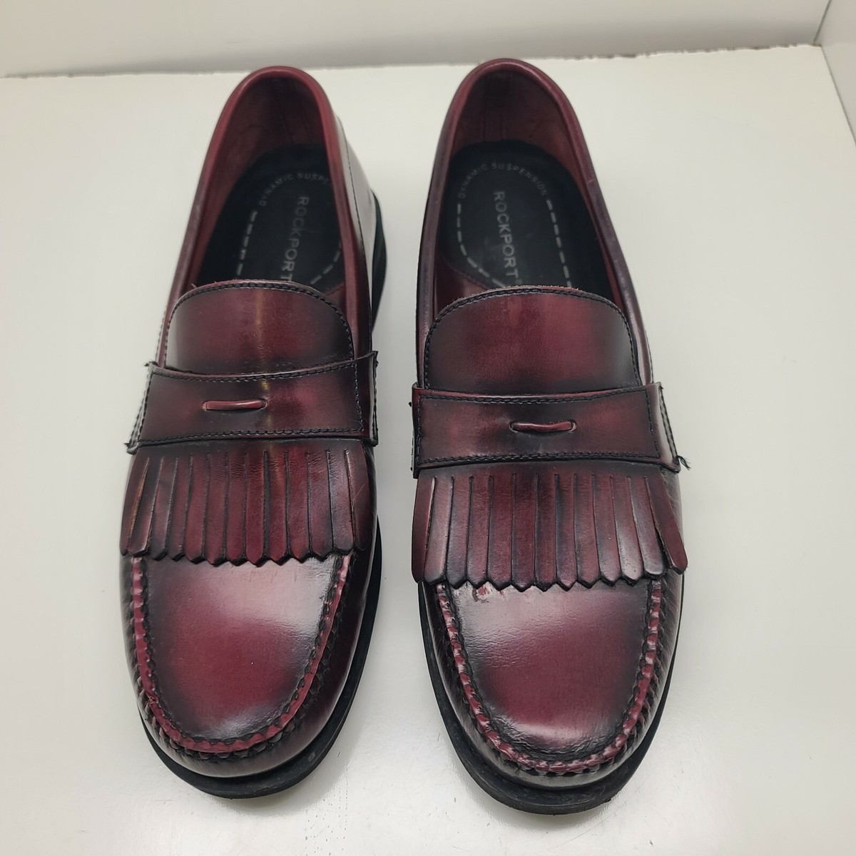 Rockport DMX Penny Loafer Mens 10.5 M Burgundy Leather Slip On Shoes APM 1134E Rockport DMX Penny Loafers Men main image 2