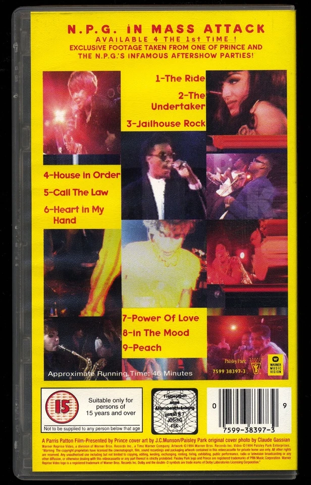 PRINCE★LIVE!★THE SACRIFICE OF VICTOR★VHS-Cassette★ORIGINAL VIDEOFILM★Warner★ - Bild 3 von 4