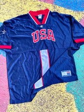 VTG 2000 USA Basketball Sydney Olympics Champion Warm Up Shooting Jersey 2X/3XL