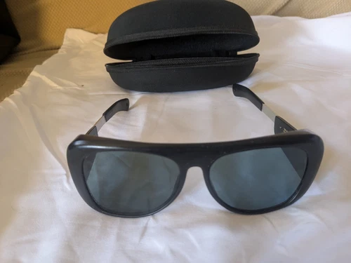 Vintage Tri-X Polarized Aviator Fisherman Sunglasses #380 Japan With Case