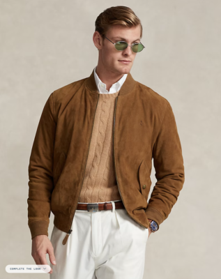 POLO Ralph Lauren suede jacket レザージャケット Polo Ralph Lauren(ポロ ラルフローレン):スウェード ライダース