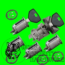 Dodge Ram Van 91-94 Ignition Key Switch Lock Cylinder & Door Set 2 Keys